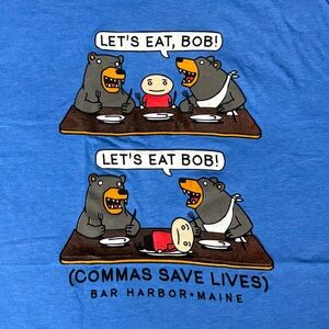 The Duck Company “Let’s Eat Bob”, Bar Harbor, Maine T-Shirt, Size: 2XL, NWOT